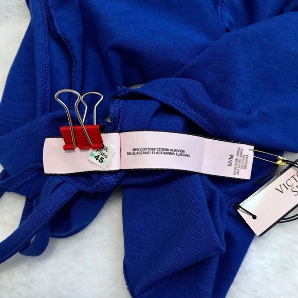 Victoria's Secret NWT Blue Crop Tank Top Women Various - Picture 9 of 10